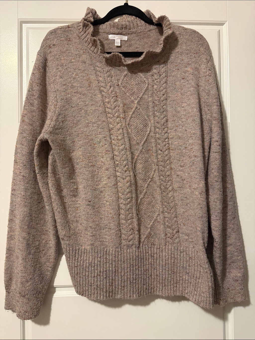Lc Sweater Adorable Ruffle Mock Sweater Great Condition And Will Keep You Warm